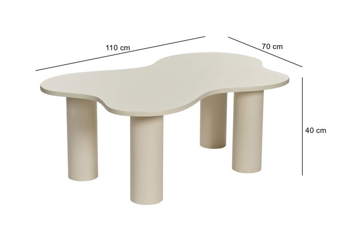 Hanah Home Bloom Juego de Mesas de Café - Crema Hanah Home Bloom Juego de Mesas de Café - Crema